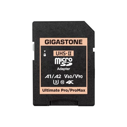 GIGASTONE UHS-II MicroSD auf UHS-II SD Speicherkartenadapter, Kamera Ultimate UHS-II Adapter von Gigastone