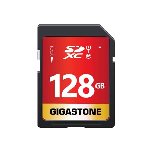 Gigastone 128GB SD Card UHS-I U1 Class 10 SDXC Memory Card High Speed Full HD Video Canon Nikon Sony Pentax Kodak Olympus Panasonic Digitalkamera von Gigastone