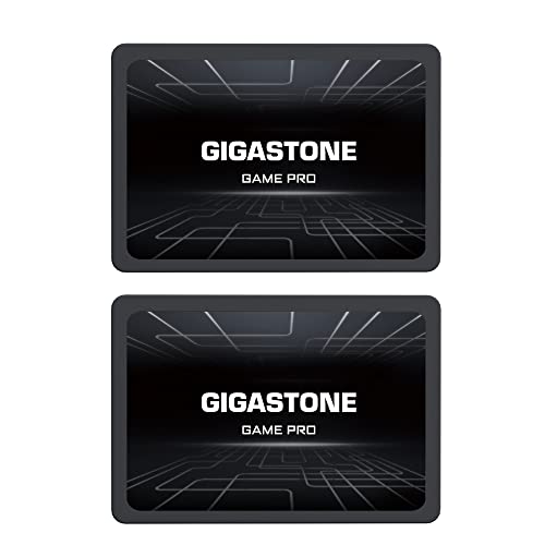 Gigastone SATA SSD 256GB (2er Pack) 2,5 Zoll 3D NAND Bis zu 510MB/s interne SSD SATA III SSD Festplatte Kompatibel mit Laptop und PC Desktop Festkörper-Laufwerk 2,5" SLC Cache Performance von Gigastone