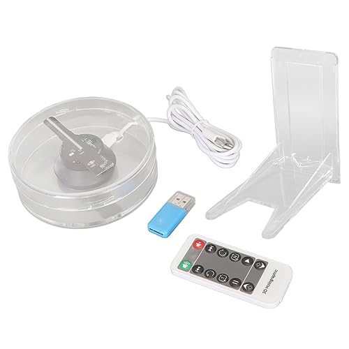 Gigicial 3D-Hologramm-Lüfter, Holografisches Projektor-Display, Unterstützt WLAN-Verbindung, Holografisches Lüfter-Display, Tragbares Design, 3D-Hologramm-Werbedisplay-Lüfter, 48 LED-Lichtperlen Gigicial 3D-Hologramm-Lüfter, Holografisches Projektor-Display, Unterstützt WLAN-Verbindung, Holografisches Lüfter-Display, Tragbares Design, 3D-Hologramm-Werbedisplay-Lüfter, 48 LED-Lichtperlen von Gigicial