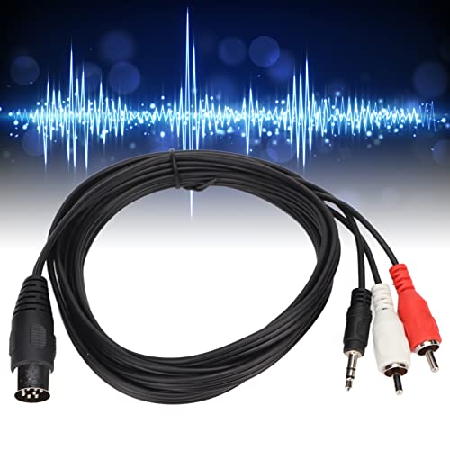 Gigicial Din-zu-DC-Kabel, 8-poliger DC-3,5-mm-Stecker, Din-Stereo-Audio-Stecker Mit 2 R-Ca-Buchsen, Composite-Adapter, Konverter, Videokabel, 1,8 M Gigicial Din-zu-DC-Kabel, 8-poliger DC-3,5-mm-Stecker, Din-Stereo-Audio-Stecker Mit 2 R-Ca-Buchsen, Composite-Adapter, Konverter, Videokabel, 1,8 M von Gigicial