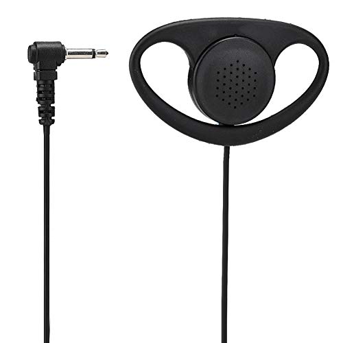 Gigicial Einseitiger Ohrhörer, Stereo-zu-Mono-Ohrhörer, Kabelgebundener EIN-Ohr-Kopfhörer, 3,5-mm-Ohrbügel-Ohrhörer, Ohrhörer-Headset Für Moto Rola I COM Ken Wood-Radios von Gigicial