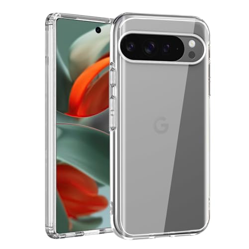 GiiKa für Google Pixel 9/9 Pro Hülle Silikon, Ultra Dünne Handyhülle für Pixel 9 Pro Case, Kratzfeste, Soft TPU, Stoßfeste, Ganzkörper Telefonhülle Kompatible mit Google 9 Schutzhülle, Transparent GiiKa für Google Pixel 9/9 Pro Hülle Silikon, Ultra Dünne Handyhülle für Pixel 9 Pro Case, Kratzfeste, Soft TPU, Stoßfeste, Ganzkörper Telefonhülle Kompatible mit Google 9 Schutzhülle, Transparent von GiiKa