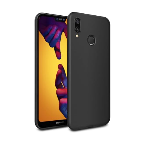 GiiKa für Huawei P20 Lite Hülle Silikon, Ultra Dünne Handyhülle für P20 Lite Case, Kratzfeste, Soft TPU, Stoßfeste, Ganzkörper Telefonhülle Kompatible mit P20 Lite Huawei Schutzhülle, Schwarz von GiiKa