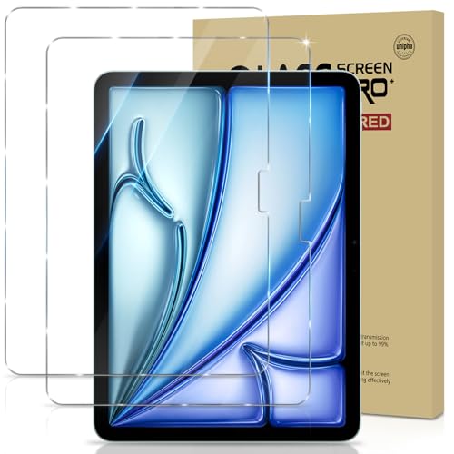 GiiYoon 2 Stück Schutzfolie für iPad Air 11 Zoll M2 (2024), Gehärtetem Glas Displayschutzfolie, 9H Härte, Blasenfrei von GiiYoon