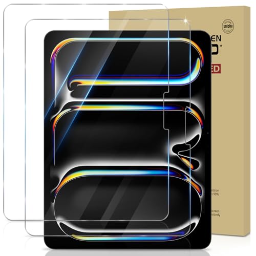GiiYoon 2 Stück Schutzfolie für iPad Pro 13 Zoll M4 (2024), Gehärtetem Glas Displayschutzfolie, 9H Härte, Blasenfrei von GiiYoon