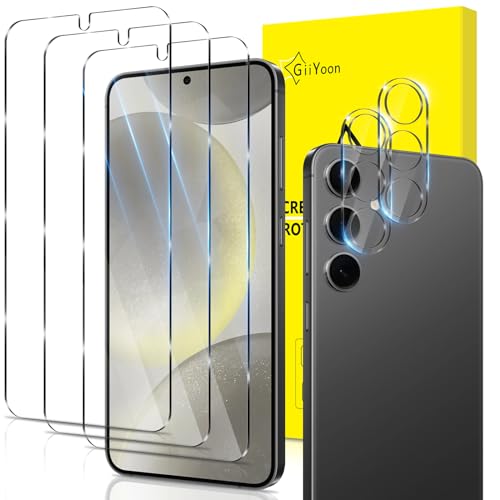 GiiYoon Panzer Schutz Glas für Samsung Galaxy S24 Plus, 3 Stück Schutzfolie und 2 Stück Kamera Schutzglas, 9H Härte, Ultra-klar Displayschutz, Anti-Bläschen, Anti-Kratzen GiiYoon Panzer Schutz Glas für Samsung Galaxy S24 Plus, 3 Stück Schutzfolie und 2 Stück Kamera Schutzglas, 9H Härte, Ultra-klar Displayschutz, Anti-Bläschen, Anti-Kratzen von GiiYoon