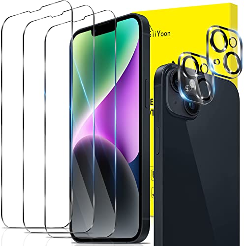 GiiYoon 3+2 Stück Schutzfolie für iPhone 14 Plus, 3 Stück Panzerfolie und 2 Stück Kamera Schutzglas, 9H Härte, Ultra-klar Displayschutz, Anti-Bläschen, Anti-Kratzen GiiYoon 3+2 Stück Schutzfolie für iPhone 14 Plus, 3 Stück Panzerfolie und 2 Stück Kamera Schutzglas, 9H Härte, Ultra-klar Displayschutz, Anti-Bläschen, Anti-Kratzen von GiiYoon
