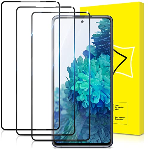 GiiYoon 3 Stück Panzer Schutz Glas für Samsung Galaxy S20 FE/Samsung Galaxy A51, HD Displayschutzfolie, Volle Abdeckung, 9H Härte, Anti-Kratzen, Anti-Bläsche von GiiYoon