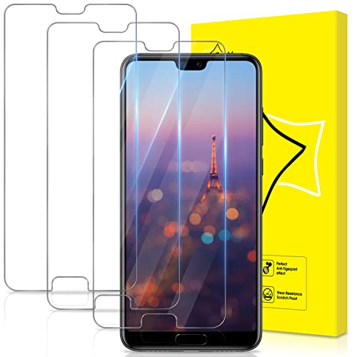 GiiYoon 3 Stück Schutzfolie für Huawei P20 pro, HD Displayschutzfolie, 9H Härte, Anti-Kratzen, Anti-Bläschen von GiiYoon