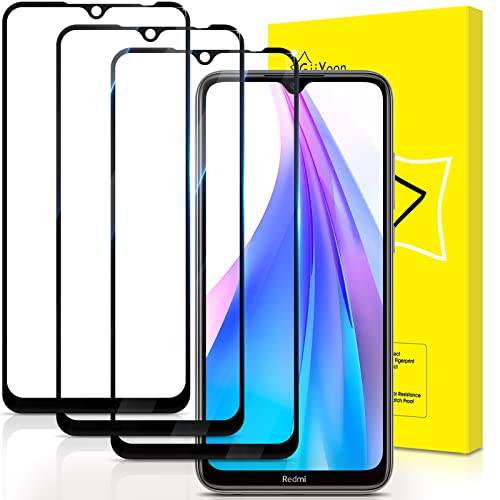 GiiYoon 3 Stück Schutzfolie für Xiaomi Redmi Note 8T, HD Displayschutzfolie, Volle Abdeckung, 9H Härte, Anti-Kratzen, Anti-Bläschen von GiiYoon