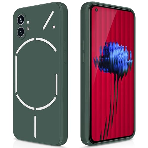 GiiYoon Hülle Kompatibel mit Nothing Phone 1, Hochwertiges Liquid Silicone Case, Rundumschutz Handyhülle, Kratzfestes Weiches Mikrofaserfutter- grün GiiYoon Hülle Kompatibel mit Nothing Phone 1, Hochwertiges Liquid Silicone Case, Rundumschutz Handyhülle, Kratzfestes Weiches Mikrofaserfutter- grün von GiiYoon