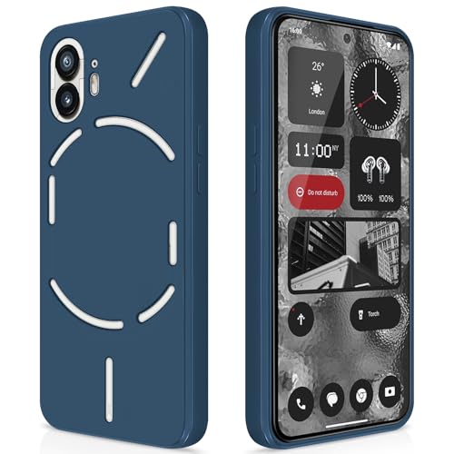 GiiYoon Hülle Kompatibel mit Nothing Phone 2, Hochwertiges Liquid Silicone Case, Rundumschutz Handyhülle, Kratzfestes Weiches Mikrofaserfutter- Blau GiiYoon Hülle Kompatibel mit Nothing Phone 2, Hochwertiges Liquid Silicone Case, Rundumschutz Handyhülle, Kratzfestes Weiches Mikrofaserfutter- Blau von GiiYoon