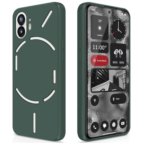 GiiYoon Hülle Kompatibel mit Nothing Phone 2, Hochwertiges Liquid Silicone Case, Rundumschutz Handyhülle, Kratzfestes Weiches Mikrofaserfutter- grün GiiYoon Hülle Kompatibel mit Nothing Phone 2, Hochwertiges Liquid Silicone Case, Rundumschutz Handyhülle, Kratzfestes Weiches Mikrofaserfutter- grün von GiiYoon