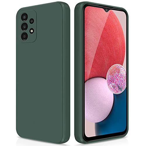 GiiYoon Hülle Kompatibel mit Samsung Galaxy A13 4G, Hochwertiges Liquid Silicone Case, Rundumschutz Handyhülle, Kratzfestes Weiches Mikrofaserfutter- grün von GiiYoon