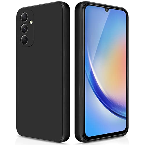 GiiYoon Hülle Kompatibel mit Samsung Galaxy A34 5G, Hochwertiges Liquid Silicone Case, Rundumschutz Handyhülle, Kratzfestes Weiches Mikrofaserfutter- Schwarz GiiYoon Hülle Kompatibel mit Samsung Galaxy A34 5G, Hochwertiges Liquid Silicone Case, Rundumschutz Handyhülle, Kratzfestes Weiches Mikrofaserfutter- Schwarz von GiiYoon