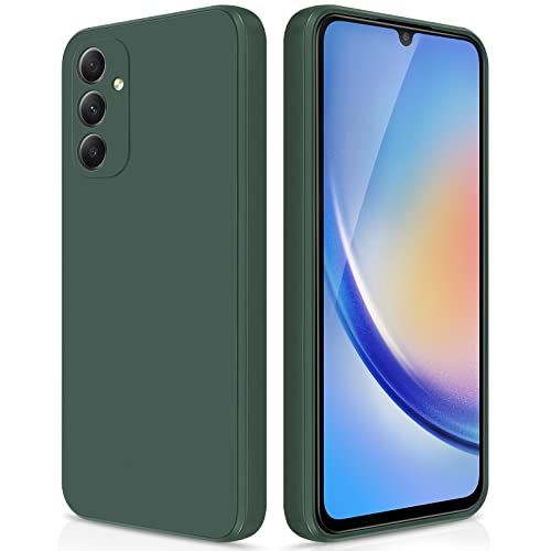 GiiYoon Hülle Kompatibel mit Samsung Galaxy A34 5G, Hochwertiges Liquid Silicone Case, Rundumschutz Handyhülle, Kratzfestes Weiches Mikrofaserfutter- grün GiiYoon Hülle Kompatibel mit Samsung Galaxy A34 5G, Hochwertiges Liquid Silicone Case, Rundumschutz Handyhülle, Kratzfestes Weiches Mikrofaserfutter- grün von GiiYoon