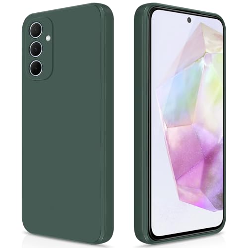 GiiYoon Hülle Kompatibel mit Samsung Galaxy A35, Hochwertiges Liquid Silicone Case, Rundumschutz Handyhülle, Kratzfestes Weiches Mikrofaserfutter- grün GiiYoon Hülle Kompatibel mit Samsung Galaxy A35, Hochwertiges Liquid Silicone Case, Rundumschutz Handyhülle, Kratzfestes Weiches Mikrofaserfutter- grün von GiiYoon