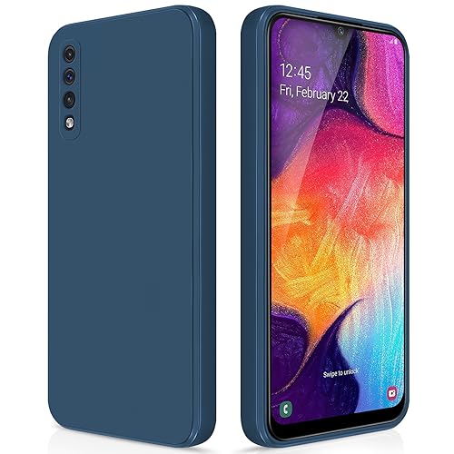 GiiYoon Hülle Kompatibel mit Samsung Galaxy A50/A30S/A50S, Hochwertiges Liquid Silicone Case, Rundumschutz Handyhülle, Kratzfestes Weiches Mikrofaserfutter- Blau von GiiYoon