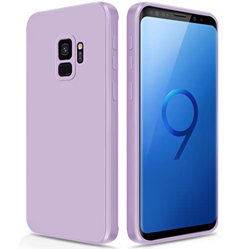 GiiYoon Hülle Kompatibel mit Samsung Galaxy S9, Hochwertiges Liquid Silicone Case, Rundumschutz Handyhülle, Kratzfestes Weiches Mikrofaserfutter- Lila von GiiYoon