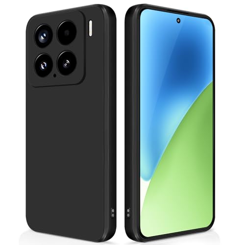 GiiYoon Hülle Kompatibel mit Xiaomi 15, Hochwertiges Liquid Silicone Case, Rundumschutz Handyhülle, Kratzfestes Weiches Mikrofaserfutter- Schwarz GiiYoon Hülle Kompatibel mit Xiaomi 15, Hochwertiges Liquid Silicone Case, Rundumschutz Handyhülle, Kratzfestes Weiches Mikrofaserfutter- Schwarz von GiiYoon