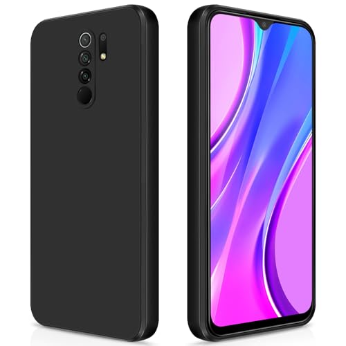 GiiYoon Hülle Kompatibel mit Xiaomi Redmi 9, Hochwertiges Liquid Silicone Case, Rundumschutz Handyhülle, Kratzfestes Weiches Mikrofaserfutter- Schwarz GiiYoon Hülle Kompatibel mit Xiaomi Redmi 9, Hochwertiges Liquid Silicone Case, Rundumschutz Handyhülle, Kratzfestes Weiches Mikrofaserfutter- Schwarz von GiiYoon