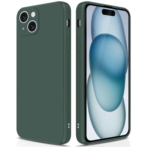 GiiYoon Hülle Kompatibel mit iPhone 15, Hochwertiges Liquid Silicone Case, Rundumschutz Handyhülle, Kratzfestes Weiches Mikrofaserfutter- grün GiiYoon Hülle Kompatibel mit iPhone 15, Hochwertiges Liquid Silicone Case, Rundumschutz Handyhülle, Kratzfestes Weiches Mikrofaserfutter- grün von GiiYoon
