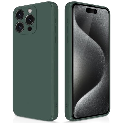 GiiYoon Hülle Kompatibel mit iPhone 15 Pro Max, Hochwertiges Liquid Silicone Case, Rundumschutz Handyhülle, Kratzfestes Weiches Mikrofaserfutter- grün GiiYoon Hülle Kompatibel mit iPhone 15 Pro Max, Hochwertiges Liquid Silicone Case, Rundumschutz Handyhülle, Kratzfestes Weiches Mikrofaserfutter- grün von GiiYoon