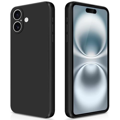 GiiYoon Hülle Kompatibel mit iPhone 16, Hochwertiges Liquid Silicone Case, Rundumschutz Handyhülle, Kratzfestes Weiches Mikrofaserfutter- Schwarz GiiYoon Hülle Kompatibel mit iPhone 16, Hochwertiges Liquid Silicone Case, Rundumschutz Handyhülle, Kratzfestes Weiches Mikrofaserfutter- Schwarz von GiiYoon