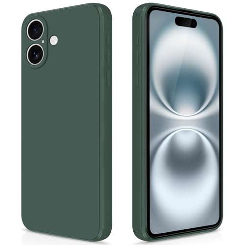 GiiYoon Hülle Kompatibel mit iPhone 16, Hochwertiges Liquid Silicone Case, Rundumschutz Handyhülle, Kratzfestes Weiches Mikrofaserfutter- grün GiiYoon Hülle Kompatibel mit iPhone 16, Hochwertiges Liquid Silicone Case, Rundumschutz Handyhülle, Kratzfestes Weiches Mikrofaserfutter- grün von GiiYoon