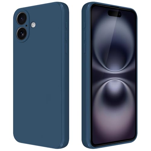GiiYoon Hülle Kompatibel mit iPhone 16 Plus, Hochwertiges Liquid Silicone Case, Rundumschutz Handyhülle, Kratzfestes Weiches Mikrofaserfutter- Blau GiiYoon Hülle Kompatibel mit iPhone 16 Plus, Hochwertiges Liquid Silicone Case, Rundumschutz Handyhülle, Kratzfestes Weiches Mikrofaserfutter- Blau von GiiYoon