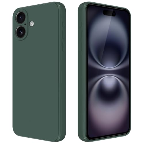 GiiYoon Hülle Kompatibel mit iPhone 16 Plus, Hochwertiges Liquid Silicone Case, Rundumschutz Handyhülle, Kratzfestes Weiches Mikrofaserfutter- grün GiiYoon Hülle Kompatibel mit iPhone 16 Plus, Hochwertiges Liquid Silicone Case, Rundumschutz Handyhülle, Kratzfestes Weiches Mikrofaserfutter- grün von GiiYoon