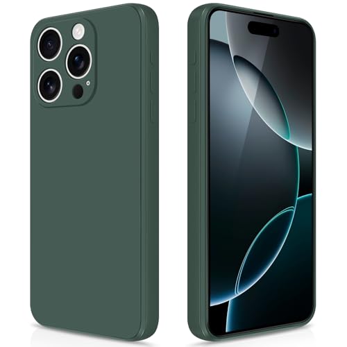 GiiYoon Hülle Kompatibel mit iPhone 16 Pro, Hochwertiges Liquid Silicone Case, Rundumschutz Handyhülle, Kratzfestes Weiches Mikrofaserfutter- grün GiiYoon Hülle Kompatibel mit iPhone 16 Pro, Hochwertiges Liquid Silicone Case, Rundumschutz Handyhülle, Kratzfestes Weiches Mikrofaserfutter- grün von GiiYoon