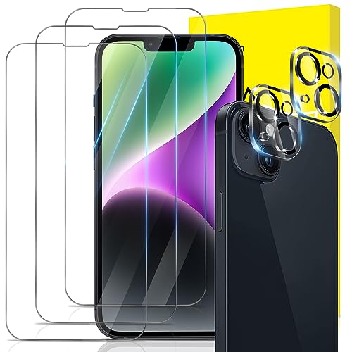 GiiYoon Panzer Schutz Glas für iPhone 14 Plus, 3 Stück Schutzfolie und 2 Stück Kamera Schutzglas, 9H Härte, Ultra-klar Displayschutz, Anti-Bläschen, Anti-Kratzen GiiYoon Panzer Schutz Glas für iPhone 14 Plus, 3 Stück Schutzfolie und 2 Stück Kamera Schutzglas, 9H Härte, Ultra-klar Displayschutz, Anti-Bläschen, Anti-Kratzen von GiiYoon