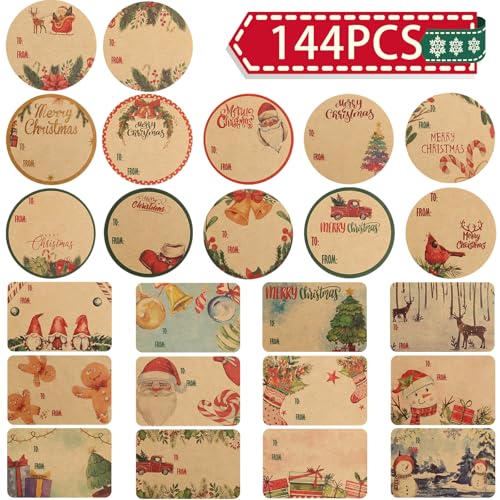 144 Count Weihnachten Name Aufkleber-Selbstklebend Geschenk Etiketten Xmas, Kraft Geschenke Etiketten, Geschenk Aufkleber Etiketten fur Weihnachts, Vintage Weihnachten Santa Tags Aufkleber 24 Designs 144 Count Weihnachten Name Aufkleber-Selbstklebend Geschenk Etiketten Xmas, Kraft Geschenke Etiketten, Geschenk Aufkleber Etiketten fur Weihnachts, Vintage Weihnachten Santa Tags Aufkleber 24 Designs von Giiffu