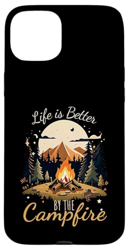 Am Lagerfeuer ist das Leben besser Lustiges Camping Hülle für iPhone 15 Plus Am Lagerfeuer ist das Leben besser Lustiges Camping Hülle für iPhone 15 Plus von Gilbium