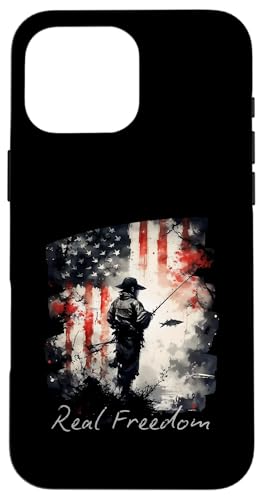 Angeln Amerikanische Flagge Reel Freedom Hülle für iPhone 16 Pro Max Angeln Amerikanische Flagge Reel Freedom Hülle für iPhone 16 Pro Max von Gilbium