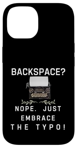 Backspace Nein, nimm einfach den Tippfehler an. Hülle für iPhone 14 von Gilbium