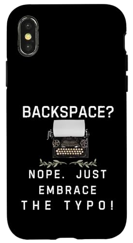 Backspace Nein, nimm einfach den Tippfehler an. Hülle für iPhone X/XS von Gilbium