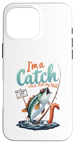 Fischen lustig Ich bin ein Fang Frag einfach meinen Köder Hülle für iPhone 16 Pro Max Fischen lustig Ich bin ein Fang Frag einfach meinen Köder Hülle für iPhone 16 Pro Max von Gilbium