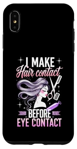 Hairstylist Ich mache Haarkontakt vor Augenkontakt Hülle für iPhone XS Max Hairstylist Ich mache Haarkontakt vor Augenkontakt Hülle für iPhone XS Max von Gilbium