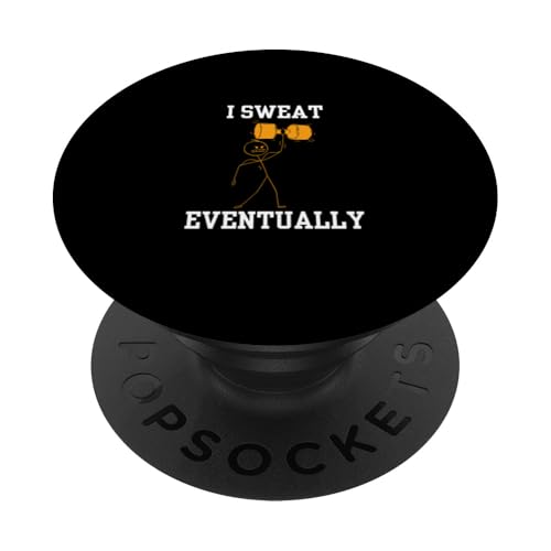 Ich schwitze schließlich PopSockets Klebender PopGrip von Gilbium