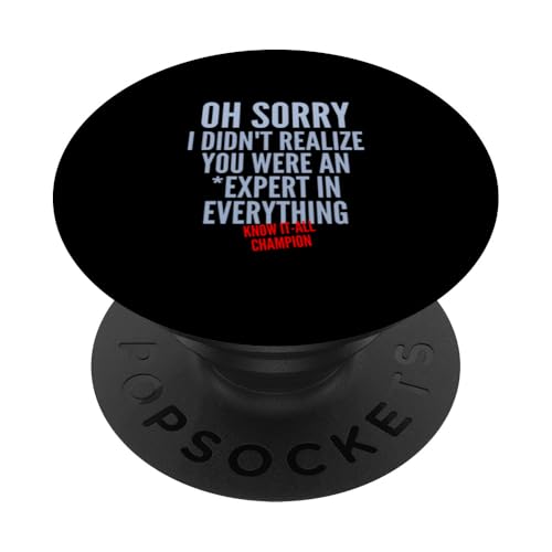 Lustig sarkastisch PopSockets Klebender PopGrip Lustig sarkastisch PopSockets Klebender PopGrip von Gilbium