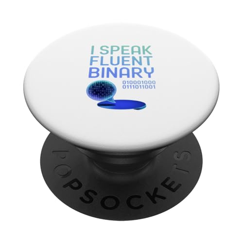Lustiger Programmierer I Speak Fluent Binary PopSockets Klebender PopGrip Lustiger Programmierer I Speak Fluent Binary PopSockets Klebender PopGrip von Gilbium