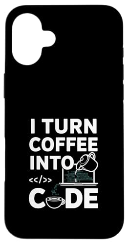 Lustiger Programmierer I Turn Coffee Into Code Hülle für iPhone 16 Plus Lustiger Programmierer I Turn Coffee Into Code Hülle für iPhone 16 Plus von Gilbium