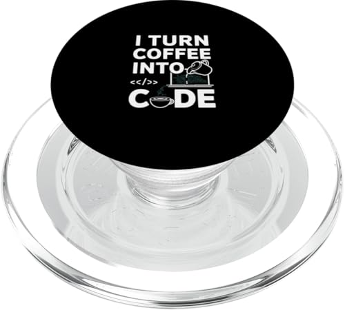 Lustiger Programmierer I Turn Coffee Into Code PopSockets PopGrip für MagSafe Lustiger Programmierer I Turn Coffee Into Code PopSockets PopGrip für MagSafe von Gilbium