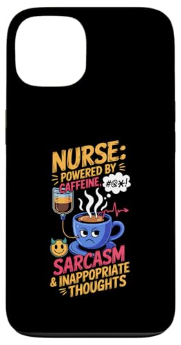 Nurse Powered by Coffein Hülle für iPhone 13 von Gilbium