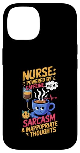 Nurse Powered by Coffein Hülle für iPhone 14 von Gilbium