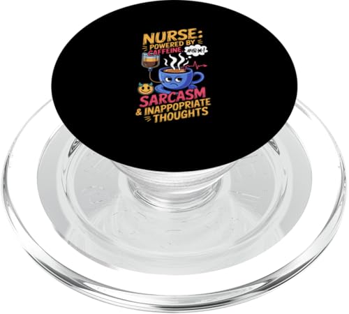 Nurse Powered by Coffein PopSockets PopGrip für MagSafe von Gilbium