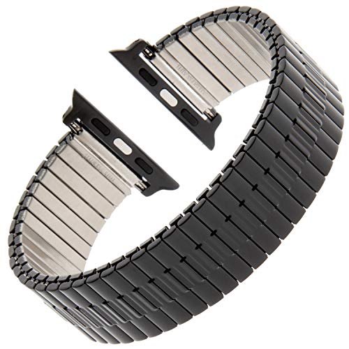 Gilden 552W-BL-SMART Uhrenarmband für Apple 38 mm 40 mm 42 mm 44 mm breit Schwarz Edelstahl Metall Extra Long fits 42mm/44mm Apple Watch schwarz Gilden 552W-BL-SMART Uhrenarmband für Apple 38 mm 40 mm 42 mm 44 mm breit Schwarz Edelstahl Metall Extra Long fits 42mm/44mm Apple Watch schwarz von Gilden